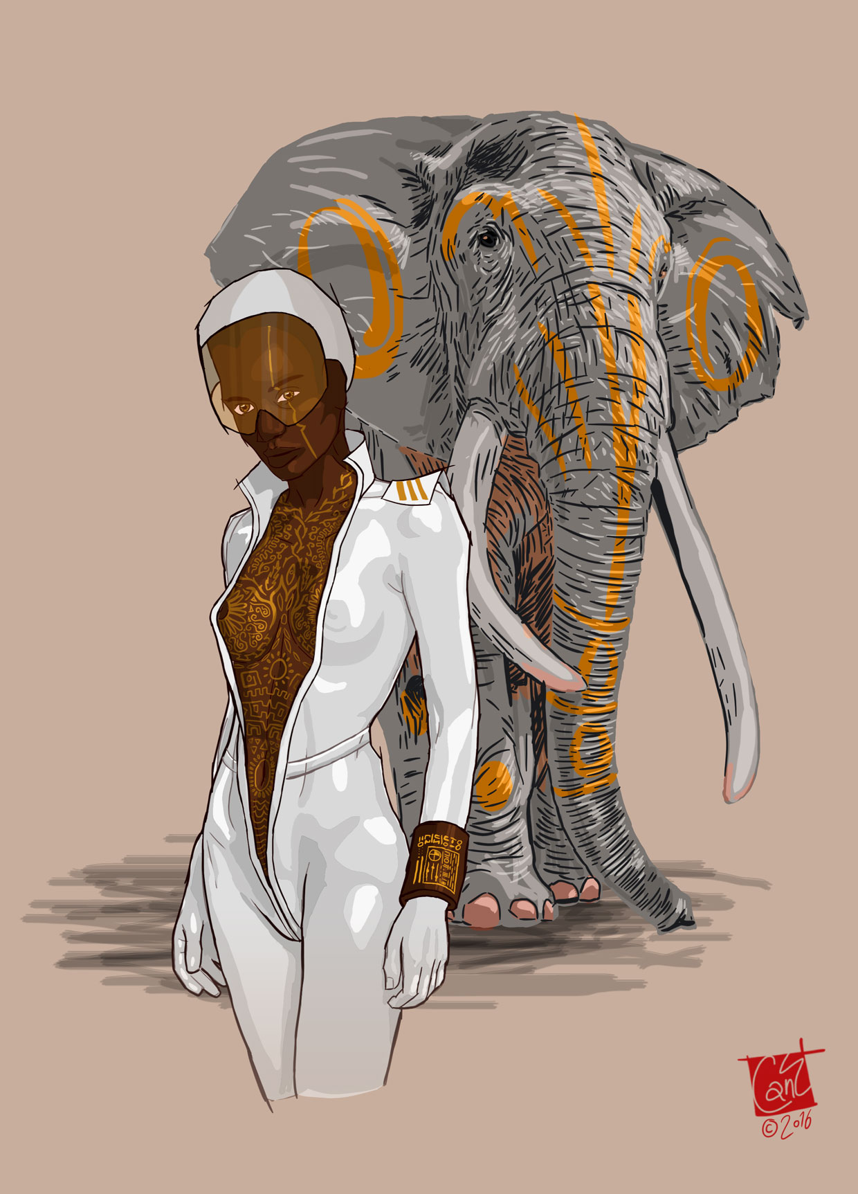 Afrikanzis character design drawings from Can Egridere