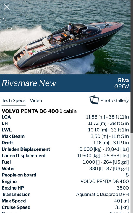Ultramar Yacht Mobile UI Design